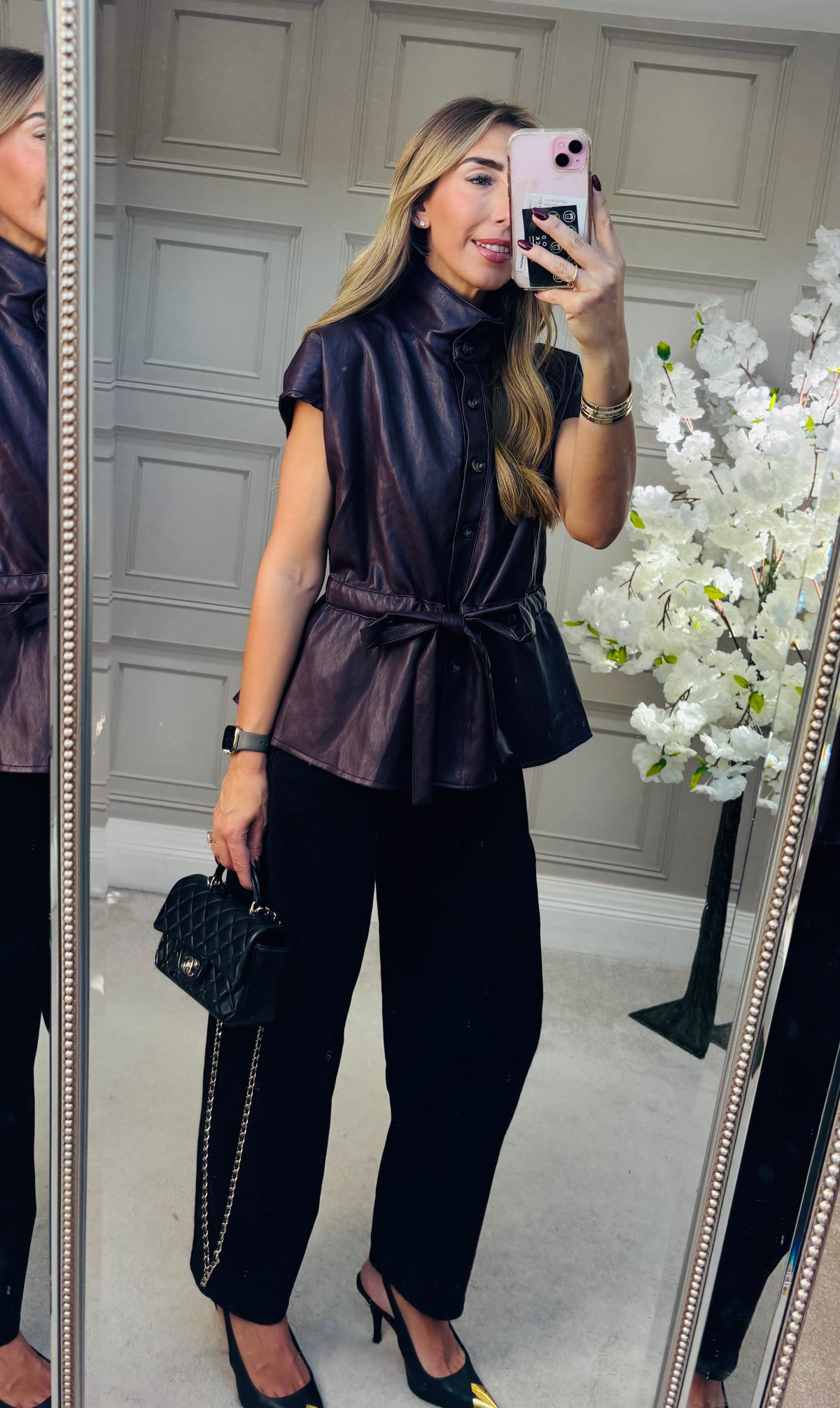 Chase leather Jacket Wine