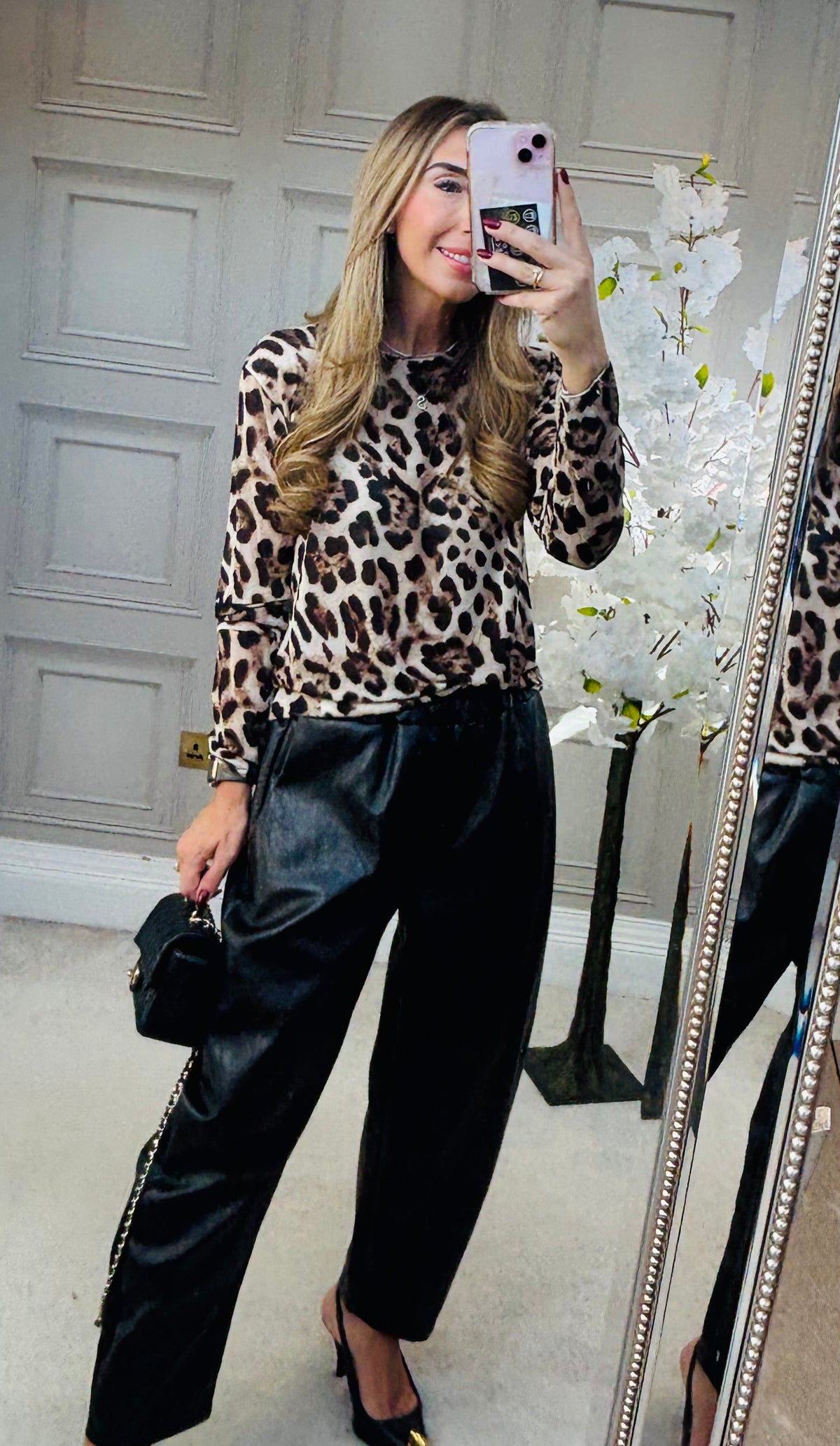 Ezra leopard Top