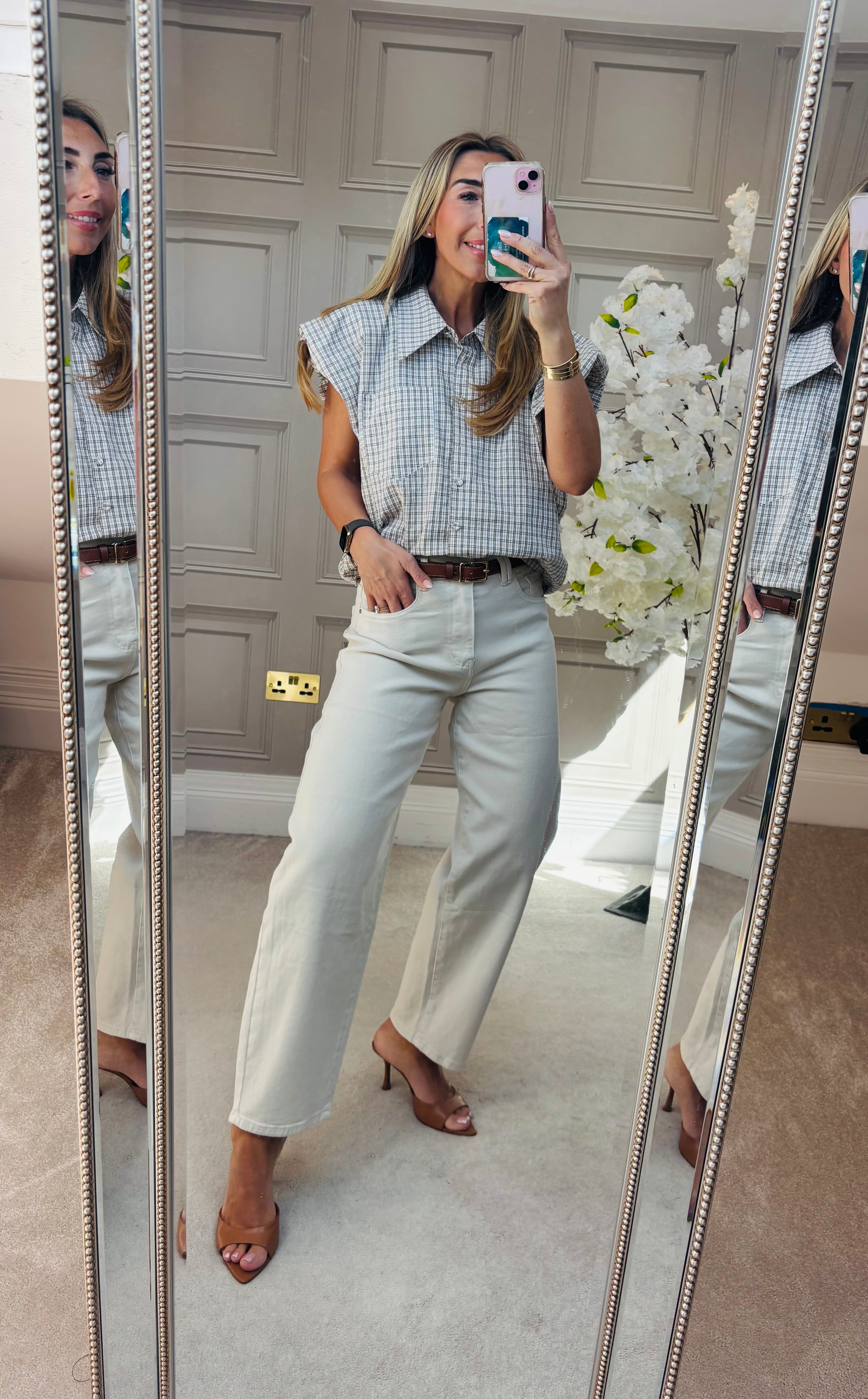 Cream Barrel jeans