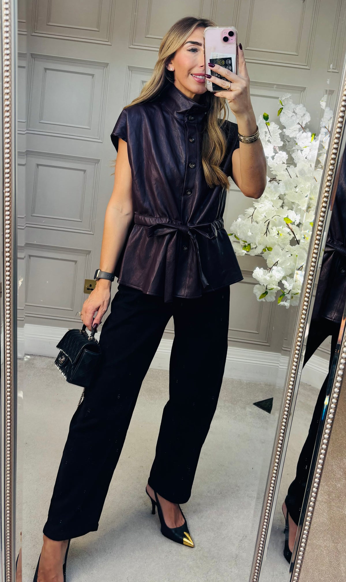 Chase leather Jacket Wine