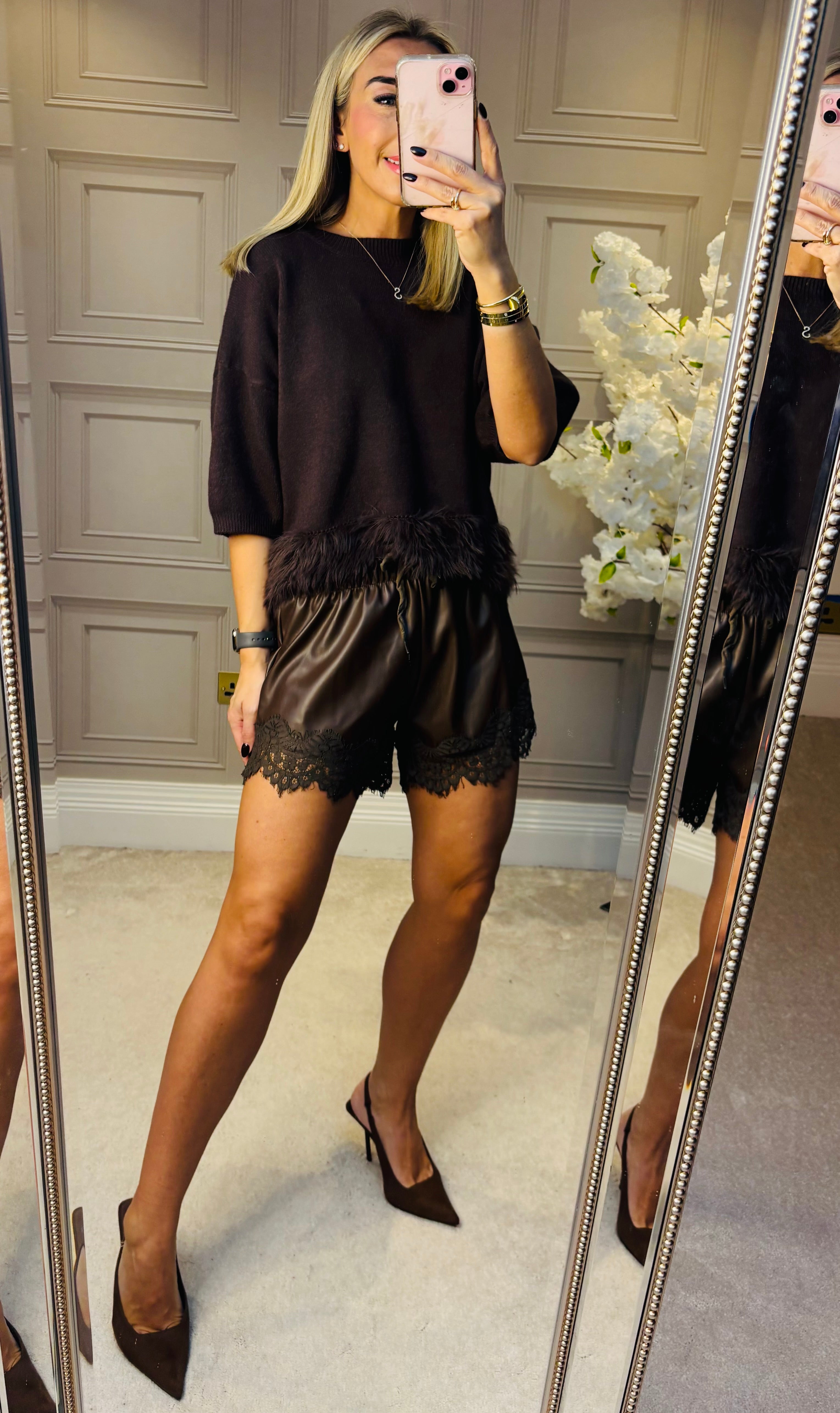 Betsy Leather shorts