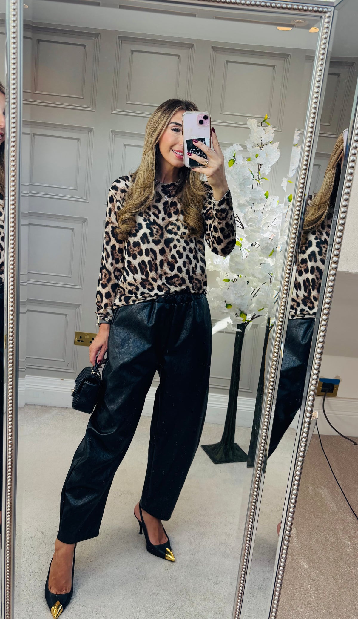 Ezra leopard Top